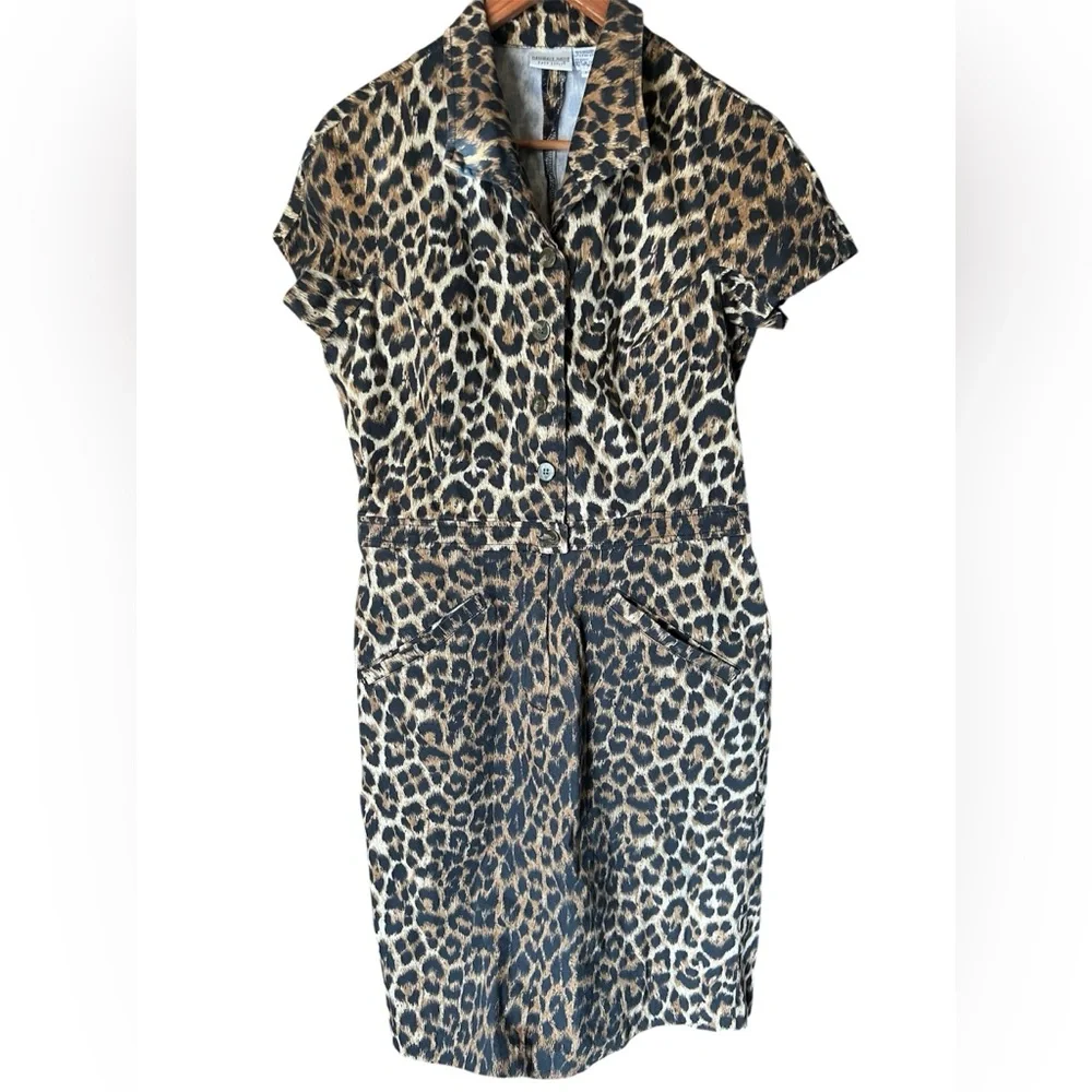 Leopard Print Midi Dress - Picture 1 of 3